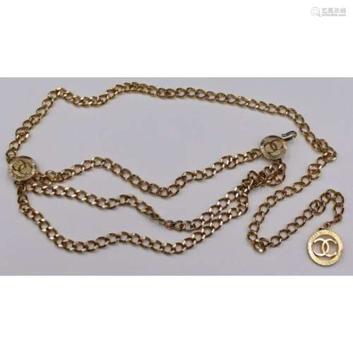 COUTURE. Vintage Chanel Chain Link Belt.