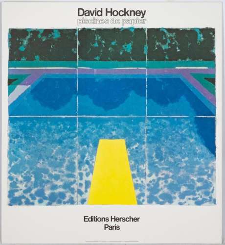 David Hockney (British, b. 1938) Piscines de Papier, Exhibit...