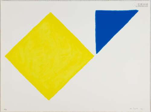 William Scott (1913-1989) "Yellow Square plus Quarter B...