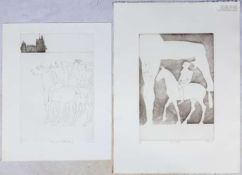 (11) Dame Elisabeth Frink Etchings from Chaucerís Canterbury...