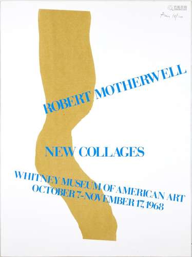 Robert Motherwell (1915-1991) New Collages, Whitney Museum o...