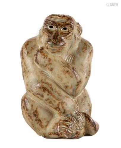 Knud Khyn (1880-1969) Stoneware Pottery Monkey