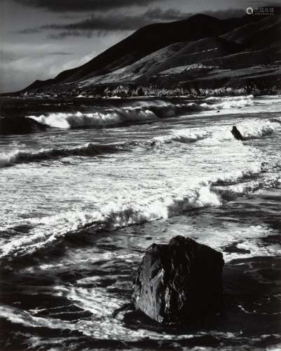 Morley Baer (1916-1995) Winter Surf, Garrapata, 1966