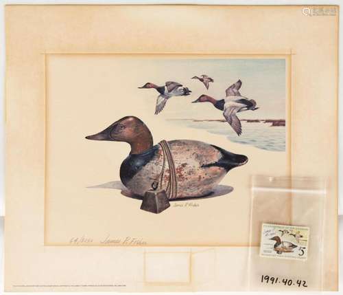 (4) Federal Duck Stamps & Lithographs