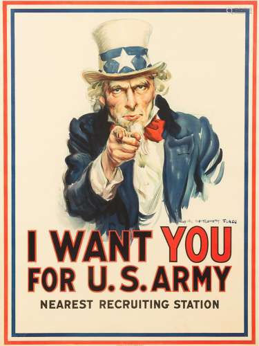 James Montgomery Flagg (1870-1960) "I Want You for U.S....