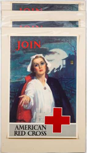 (3) WWII, Join American Red Cross Posters