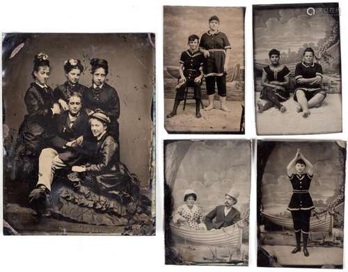 (5) Tintypes Portraits