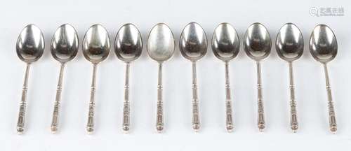 (10) Russian Sterling Silver Spoons