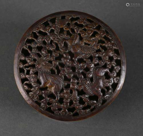 A copper incense burner box