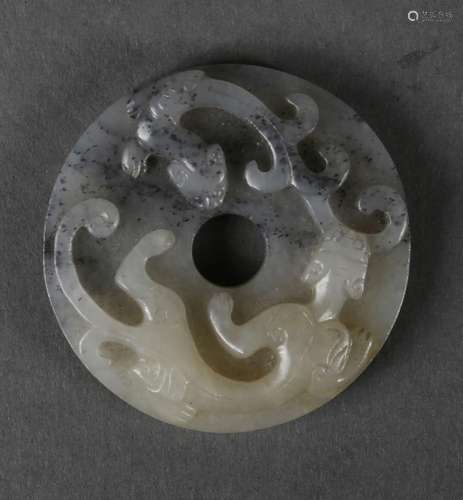 A white jade pendant