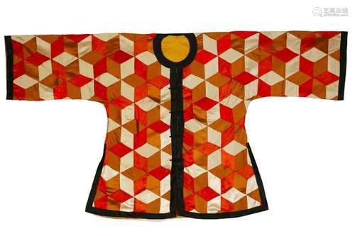 A chinese silk robe