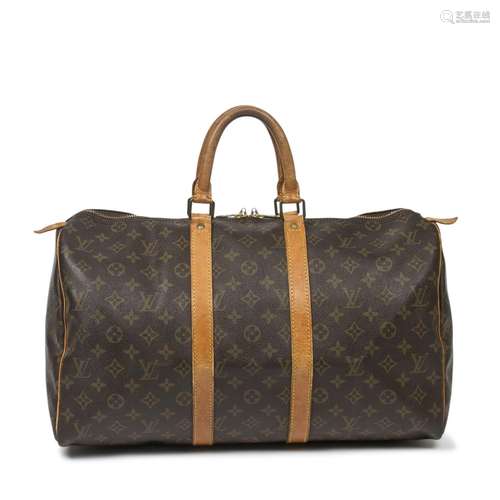 LOUIS VUITTON - Sac Keepall 45 – en toile enduite monogramme...