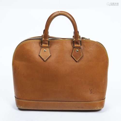 LOUIS VUITTON -  Sac Alma – En vache naturelle - Intérieur e...