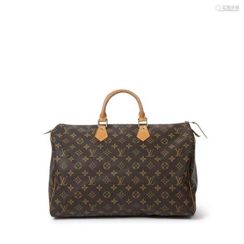 LOUIS VUITTON - Sac Speedy 40 – en toile enduite monogramme ...