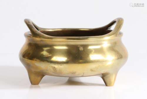 Chinese bronze censer, six character mark for Ming Dynasty b...
