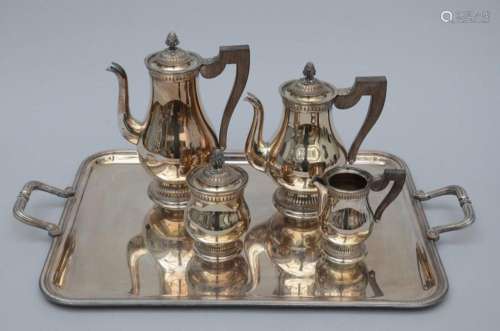 Christofle: silver plated coffee service on a scale (h27cm) ...