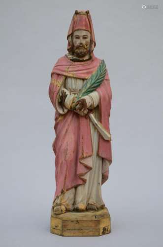 Polychrome statue in wood 'St. John from Britto', Go...