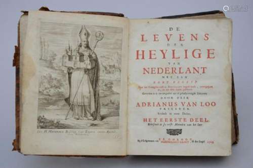 Book: 'de levens der Heylige van Nederlant', 1705 (2...