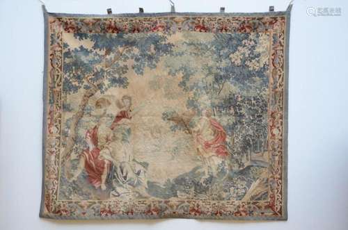 A French tapestry with figures, circa 1900 (194x230cm)