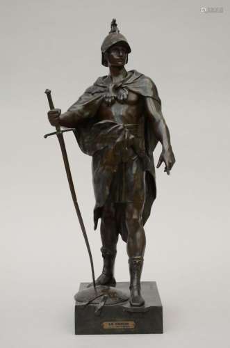 Picault: bronze sculpture 'Le devoir' (H60cm) (*)