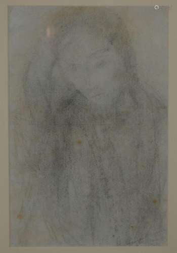 G. Minne: pencil drawing 'Figure' (34x22cm) (*)