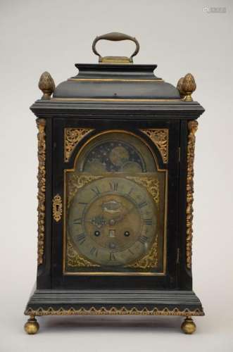 Georges Somersall: 18th century table clock with moon phase ...