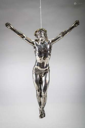 'Christo vivo' in silver and vermeil, 17th - 18th ce...