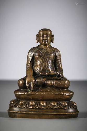 Tibetan sculpture 'portrait of a Shakya lama, possibly K...