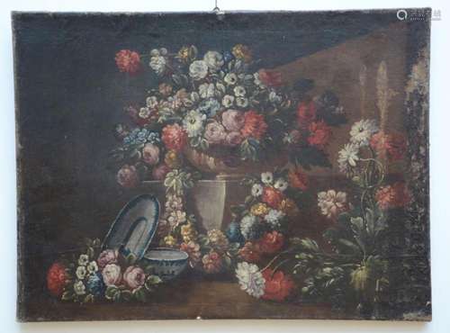 Anonymous (18th-19th century): painting (o/c) 'still lif...