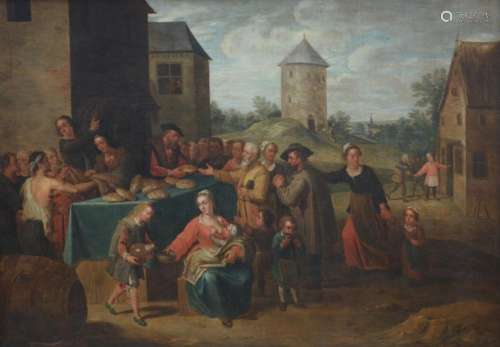 Anonymous, after Teniers (17th-18th century): painting (o/c)...