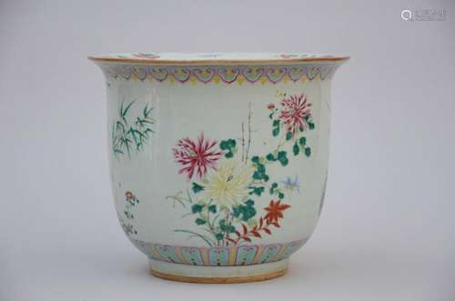 A planter in Chinese porcelain 'decor with plants' (...