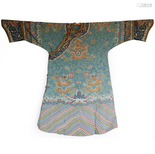 An Imperial Kesi Dragon Robe, Qing Dyn.