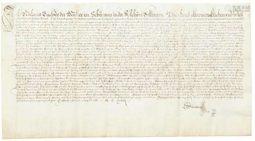Kaufbrief von 1598