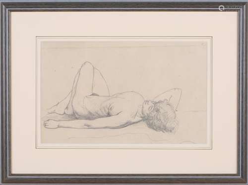 Frederick Arthur Rice - Reclining Female Nude