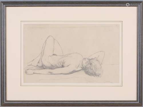 Frederick Arthur Rice - Reclining Female Nude