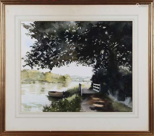 Janet Duncan - 'Footbridge towards Remenham'