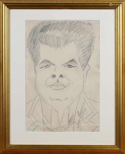 Enrico Caruso - Self Portrait Caricature