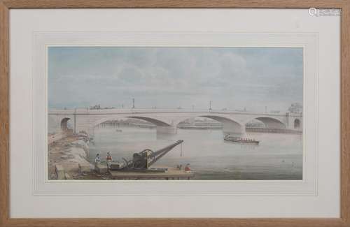 Gideon Yates - View of Staines Bridge over the River Thames