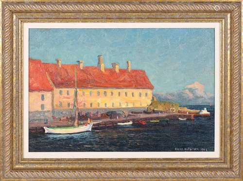 Oscar Hullgren - Scandinavian Harbour Scene