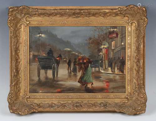 Léonie Lebas - Parisian Street Scene