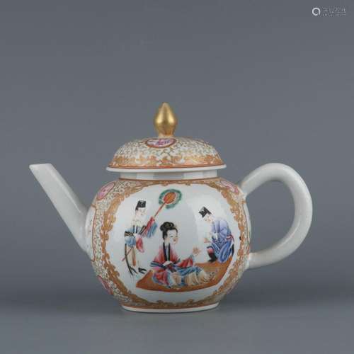 Guangcai character teapot