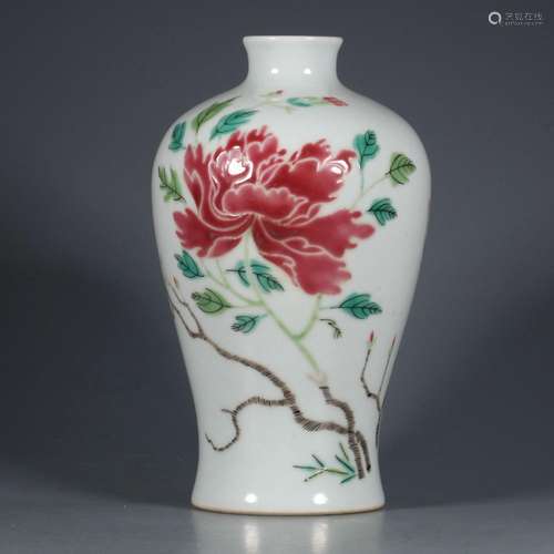 Pink plum vase