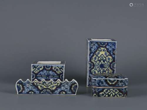 A set of doucai stationery