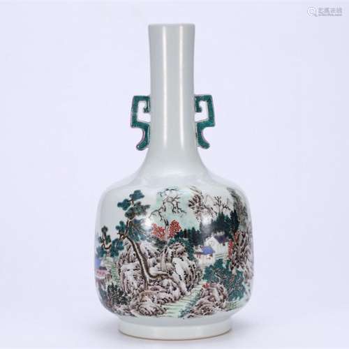 vase with landscape design