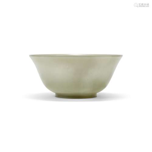 A CELADON JADE BOWL