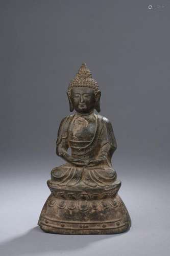 CHINE Epoque MING (1368 1644) Statuette de bouddha Amitayus ...