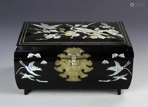 Chinese Hardwood Jewelry Box