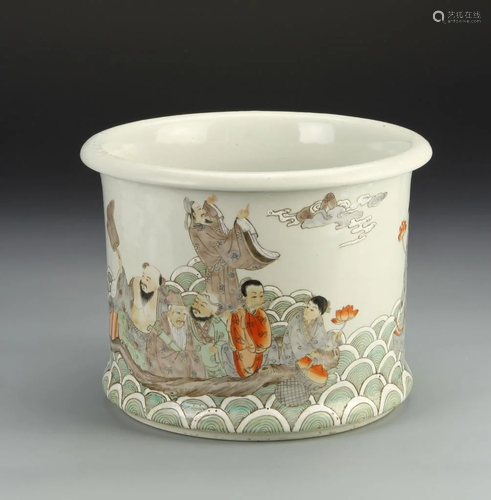 Chinese Famille Rose Brush Pot