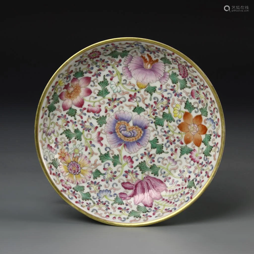 Chinese Famille Rose Plate