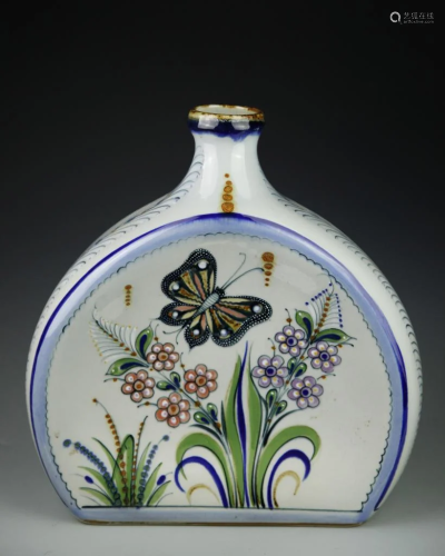 Mexico Art Porcelain Vase